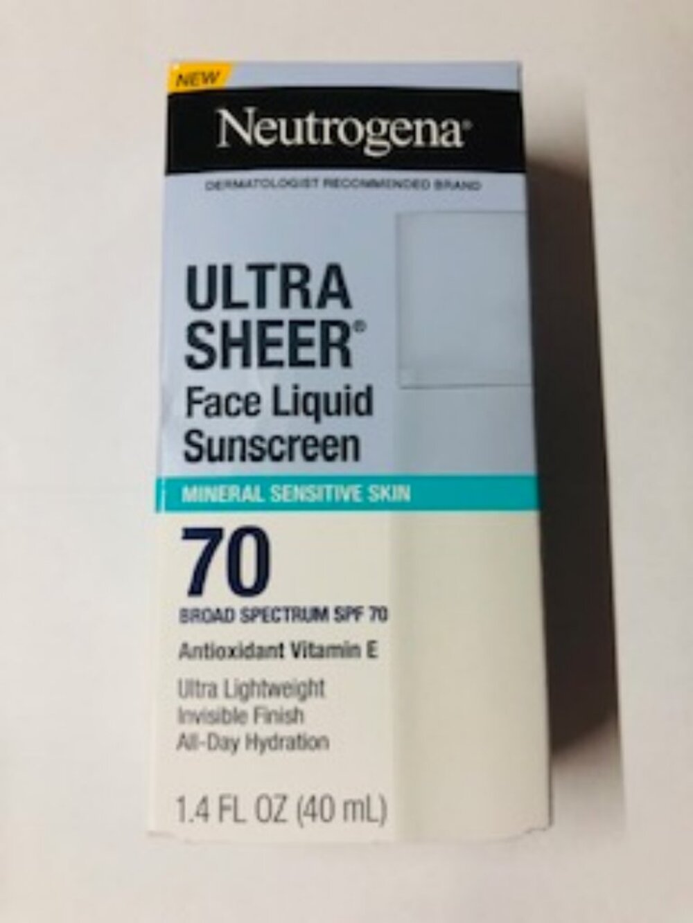 Neutrogena Ultra Sheer Mineral Face Liquid Sunscreen SPF 70